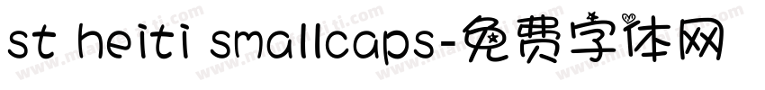 st heiti smallcaps字体转换